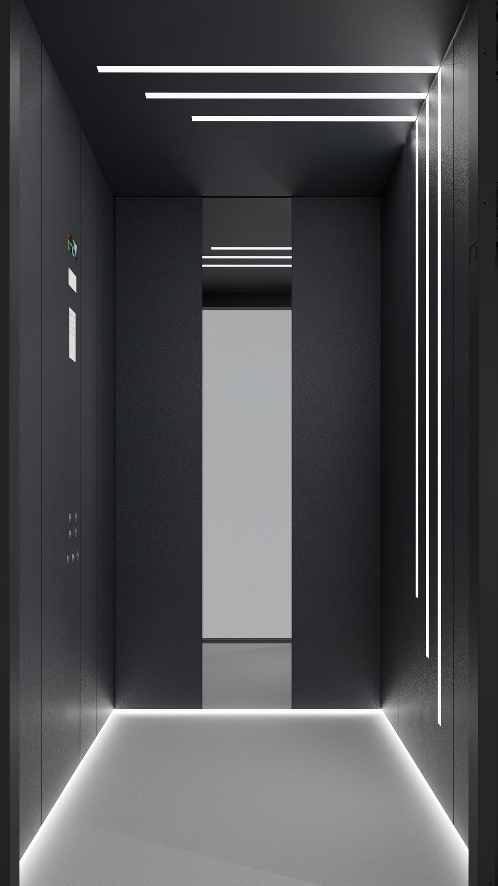 A Doppler Black Epoxy Led cabin