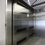 left side of a Doppler Stainless steel ECO 2 i MRL elevator